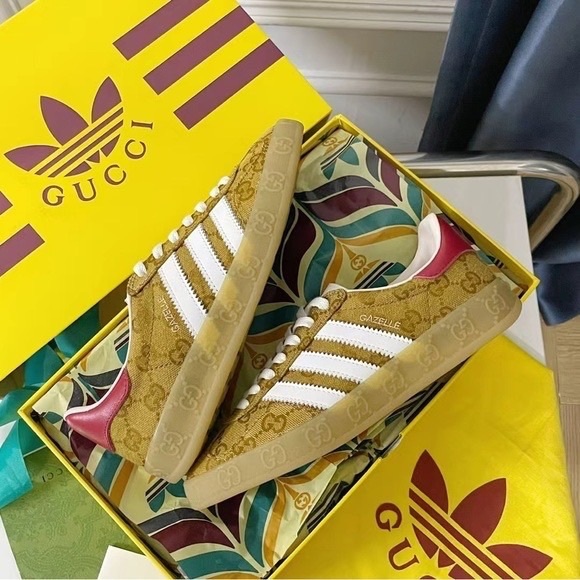 Adidas x Gucci women's Gazelle 'GG Monogram' - www.ice4pros.com.br